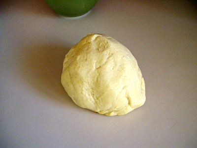 4) Dough should look like this. Keep covered to prevent from drying out.